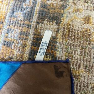 Geometric silk scarf colorful